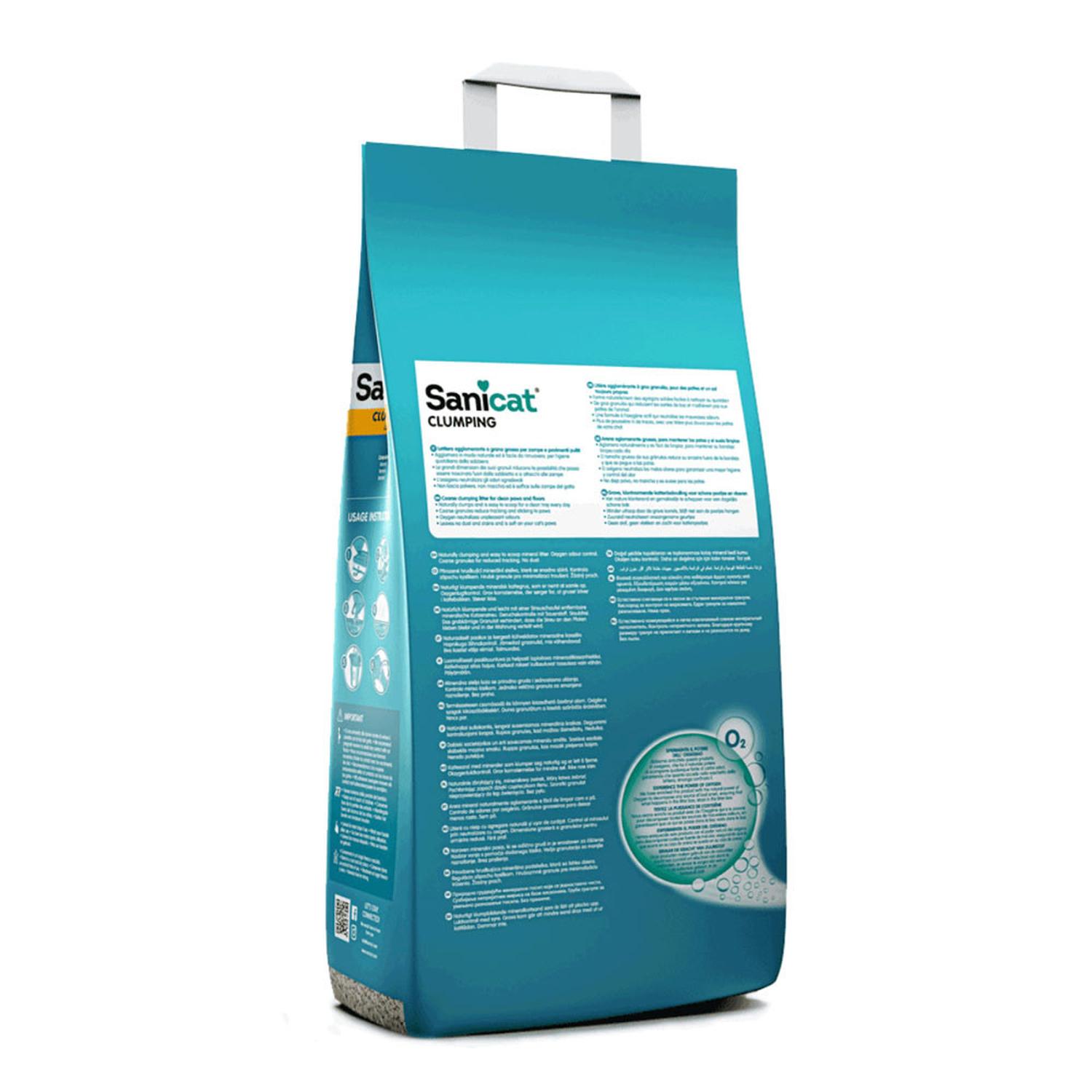 SANICAT CLUMPING ARENA SANITARIA AGLOMERANTE PARA GATOS 12KG - 2