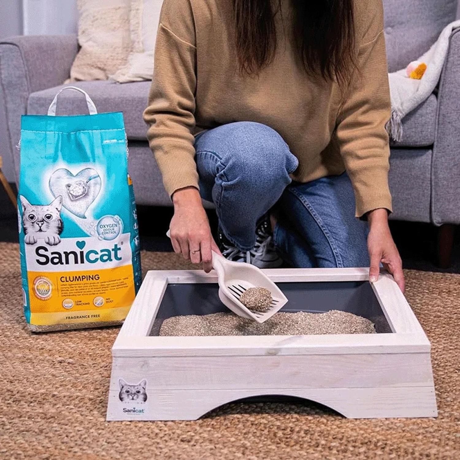 SANICAT CLUMPING ARENA SANITARIA AGLOMERANTE PARA GATOS 12KG - 7