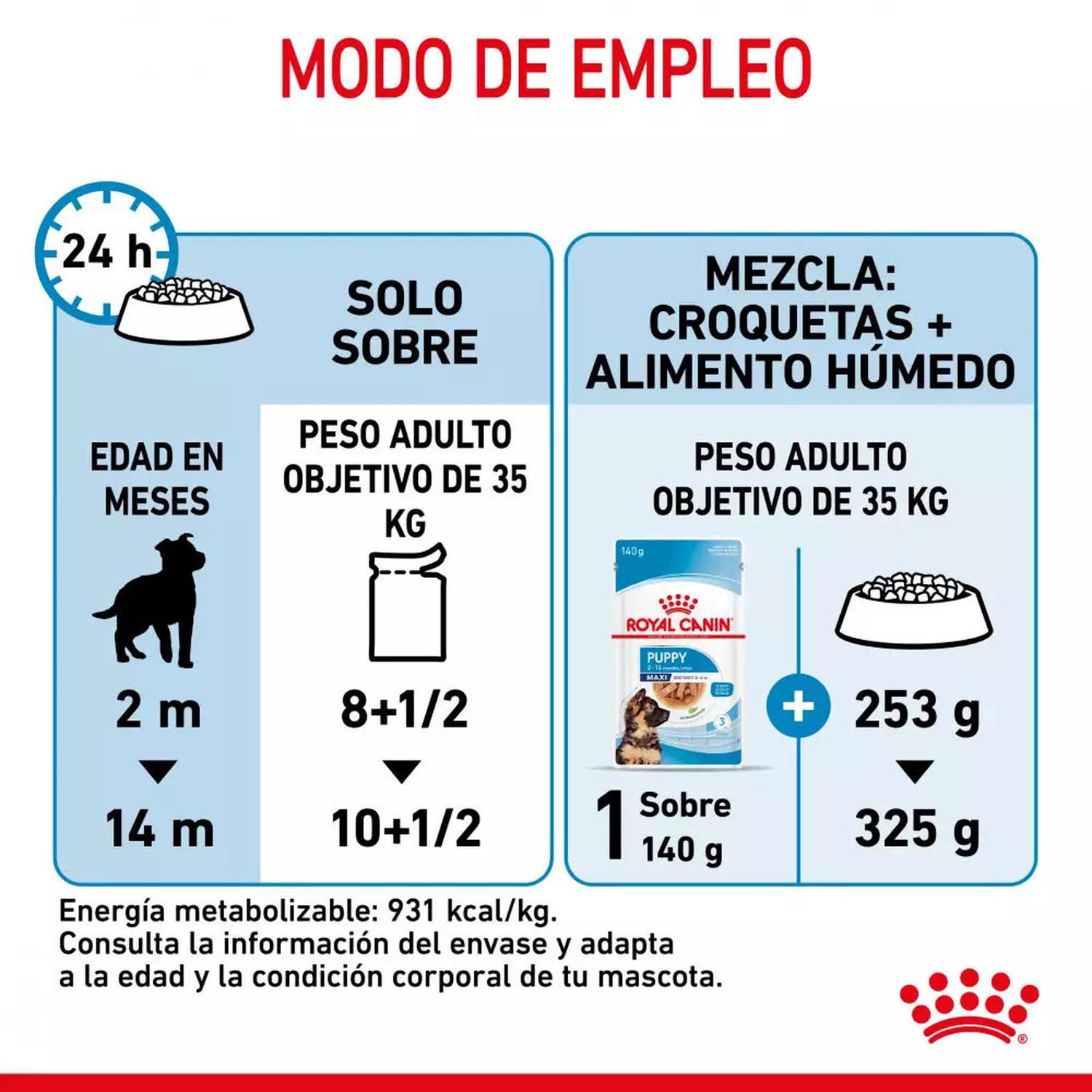 SALSA ROYAL CANIN SHN PARA PERROS MAXI PUPPY 10X140GR - 6