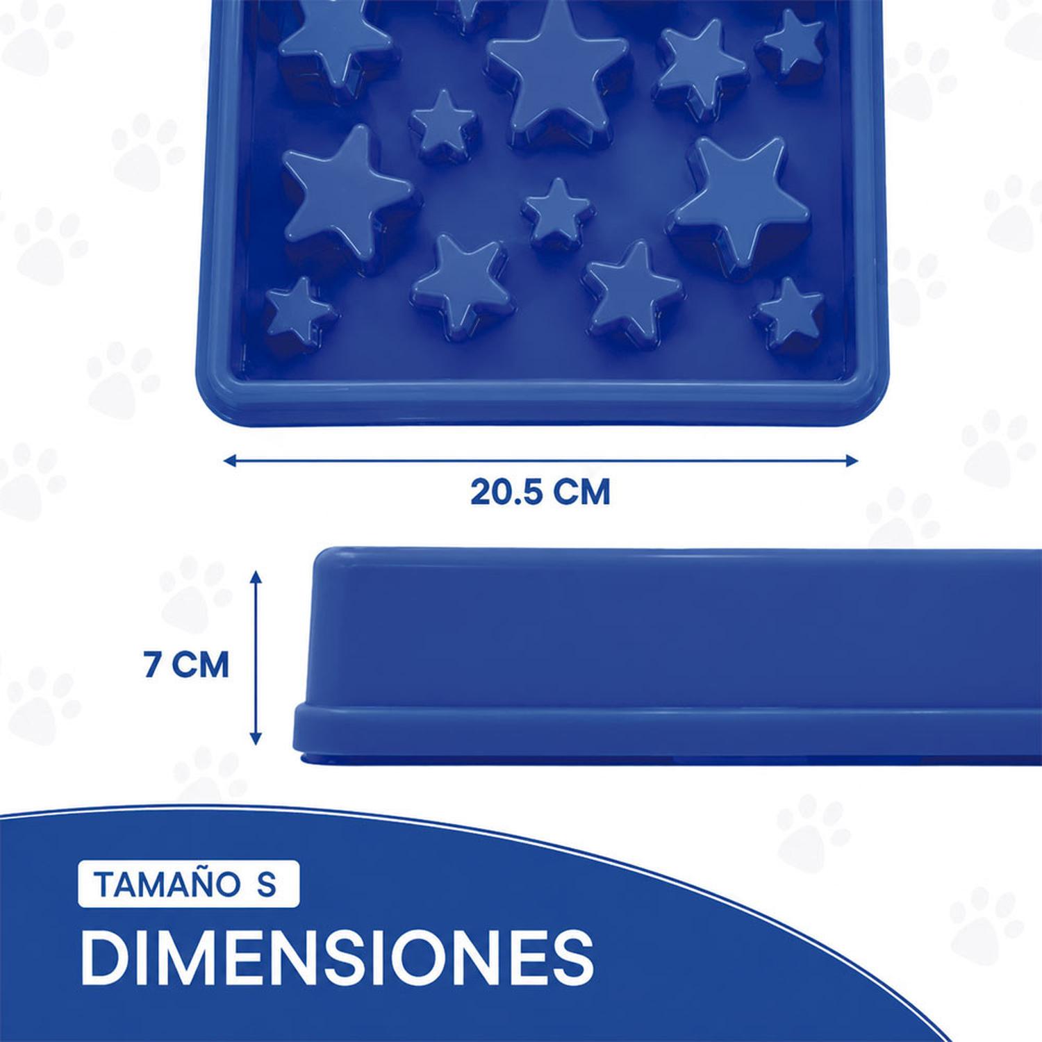 EAT SLOW LIVE LONGER PLATO COMEDERO ANTIESTRES 'S' - AZUL - 3