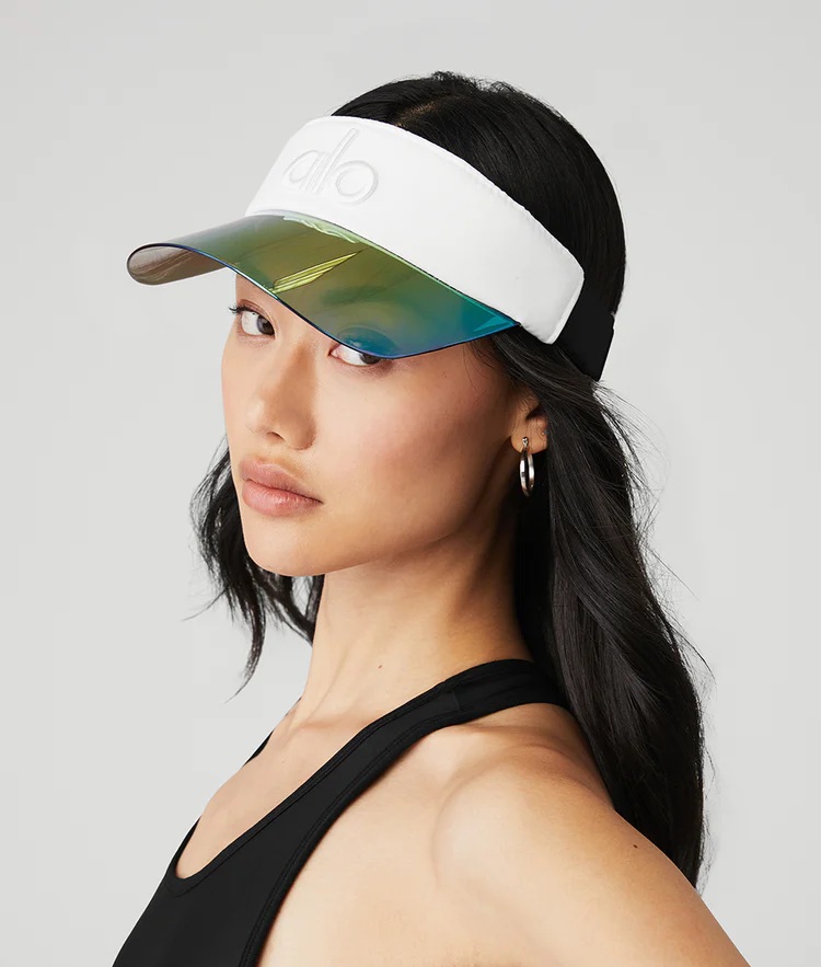 VISERA SOLAR ALO YOGA GORRO AIRLIFT - BLANCO - 1