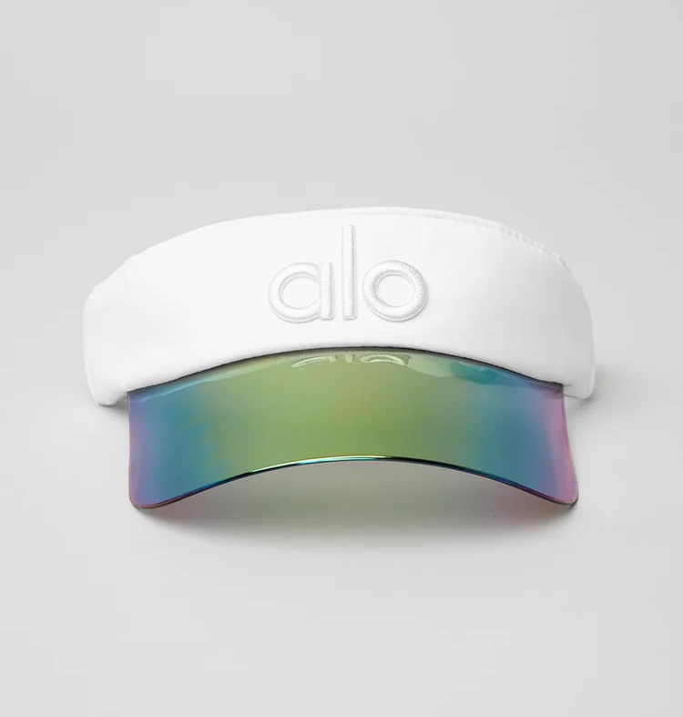 VISERA SOLAR ALO YOGA GORRO AIRLIFT - BLANCO - 3