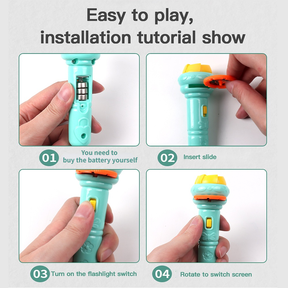 LINTERNA DE JUGUETE PROYECTOR PARA NIÑOS - BABY SLEEPING - 2