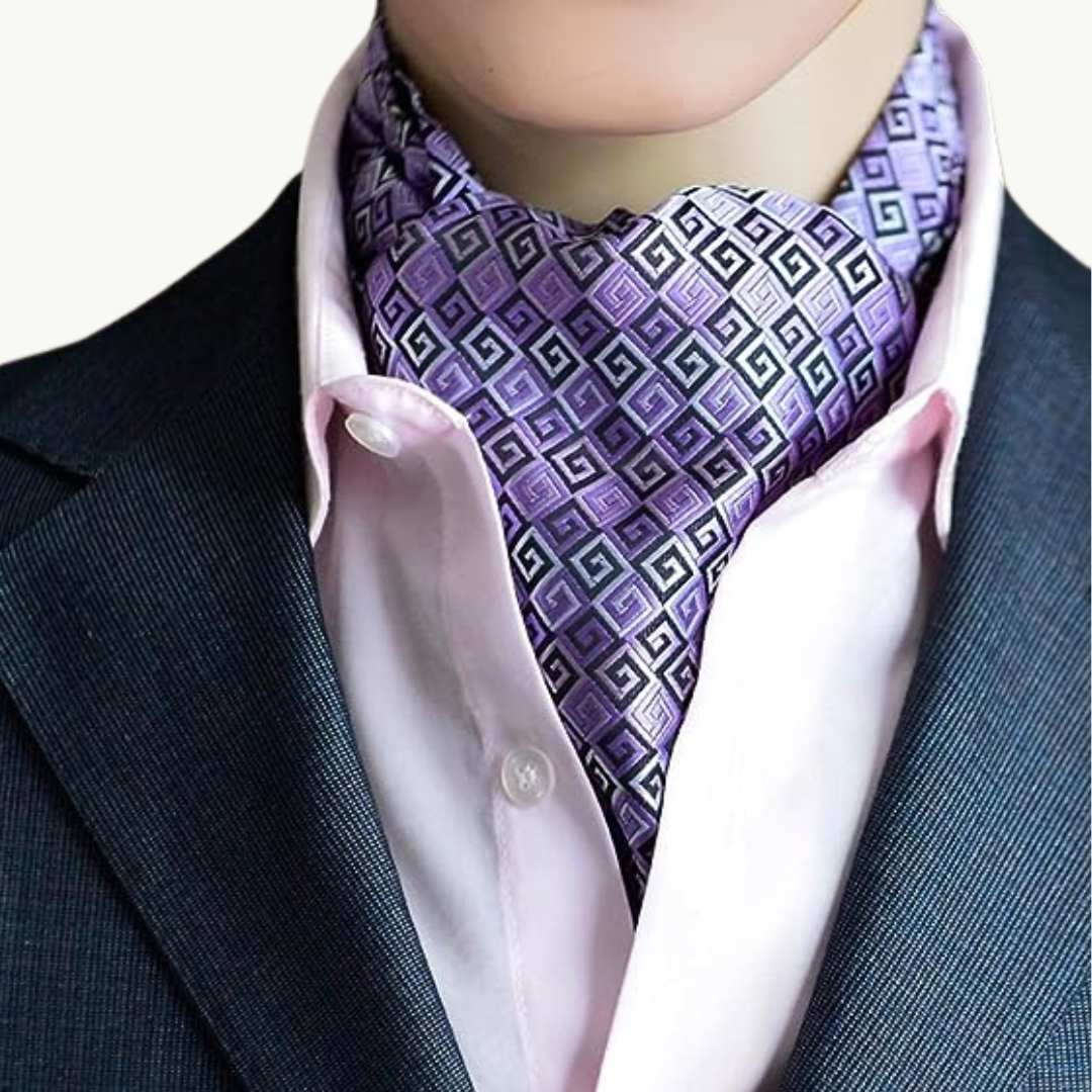 BUFANDA CORBATA LIAM DE SEDA PARA HOMBRE - 1
