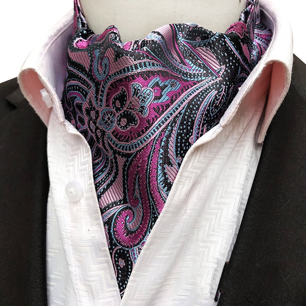 BUFANDA CORBATA OMAR DE SEDA PARA HOMBRE - 1