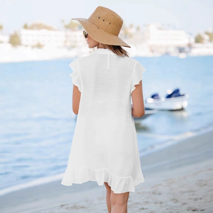 SALIDA DE PLAYA PARA MUJER BETTY BLANCO - TALLA L - 4
