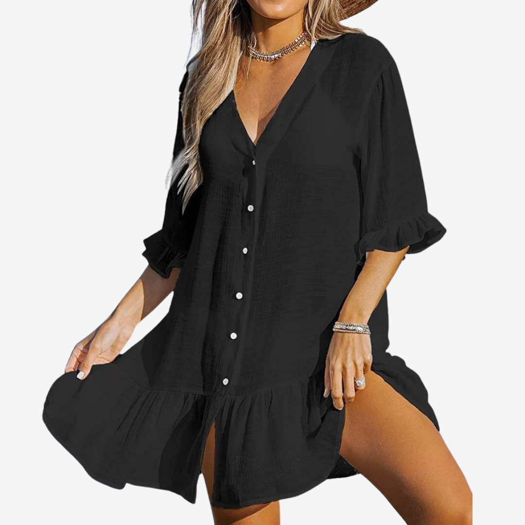 CARDIGAN NEGRO TRANSPARENTE GLORIA - TALLA L - 2