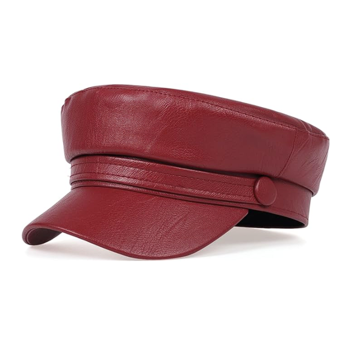 BOINA MILITAR INGLESA CUERINA PARA MUJER - 1