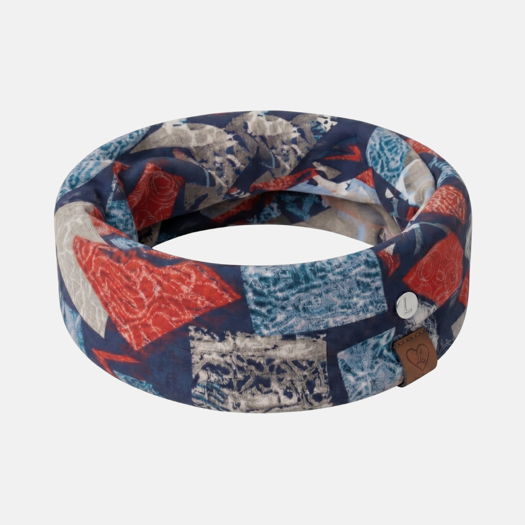 CUELLERA LOVE MAZE BUFANDA DE INVIERNO UNISEX - AZUL - 1