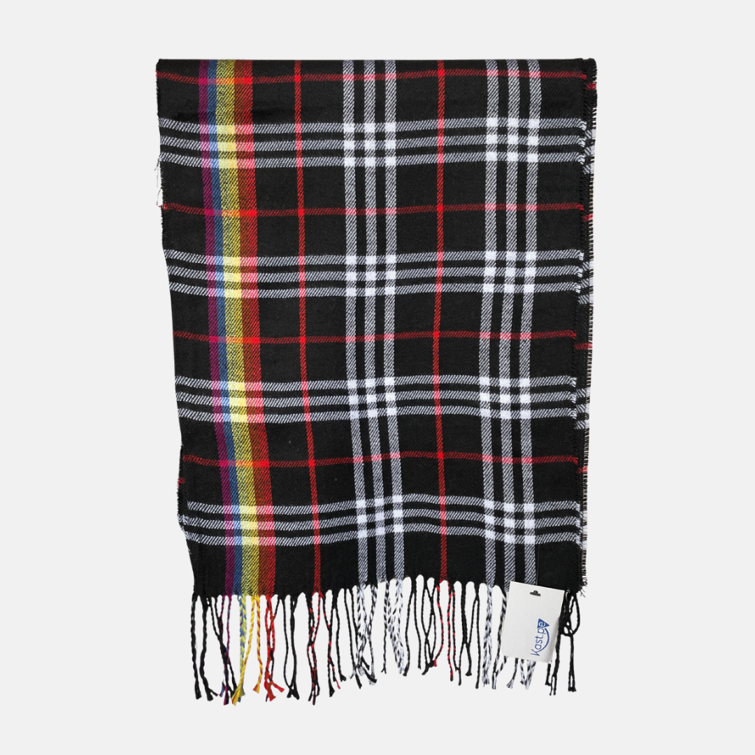 BUFANDA CHALINA INTI DE CUADROS UNISEX - 4