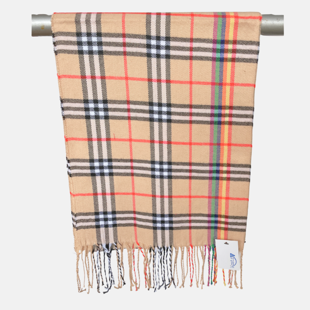 BUFANDA CHALINA INTI DE CUADROS UNISEX - 5