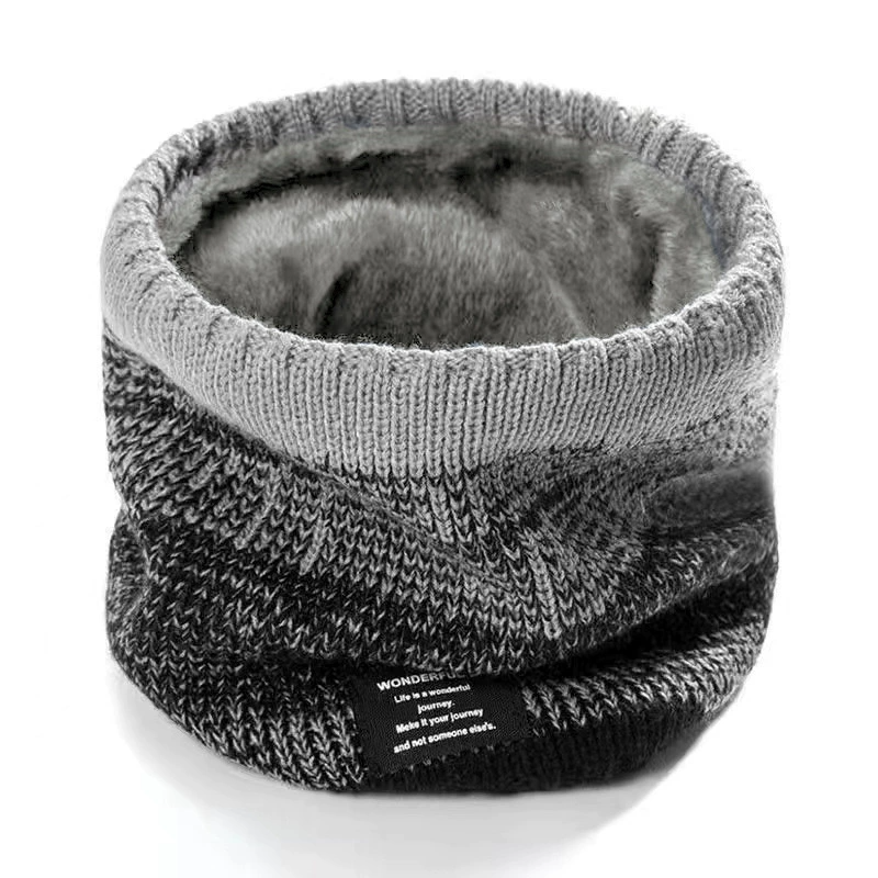 CUELLERA WARM JASPEADO BUFANDA DE INVIERNO UNISEX ROSADO - 1