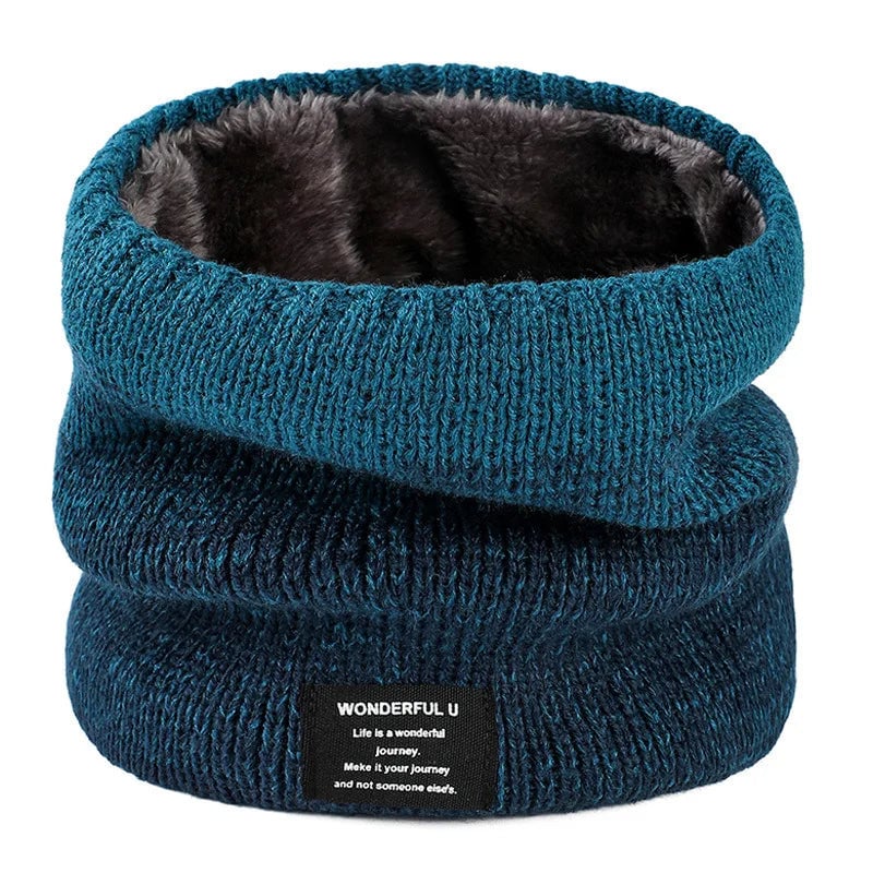 CUELLERA WARM JASPEADO BUFANDA DE INVIERNO UNISEX ROSADO - 1