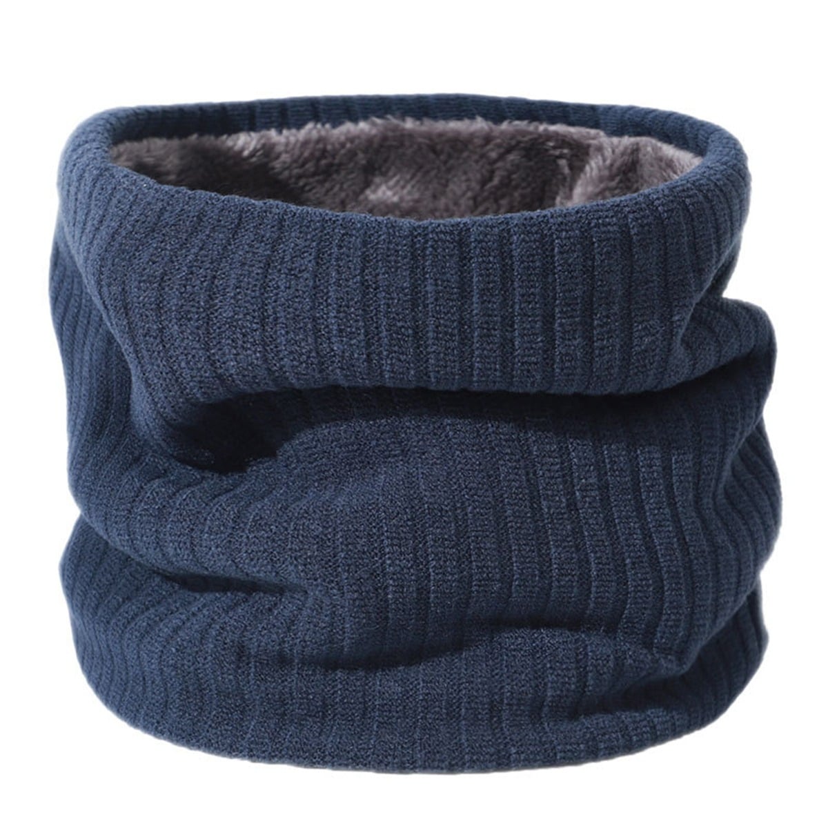 BUFANDA CUELLERA WARM DE INVIERNO UNISEX GRIS OSCURO - 1