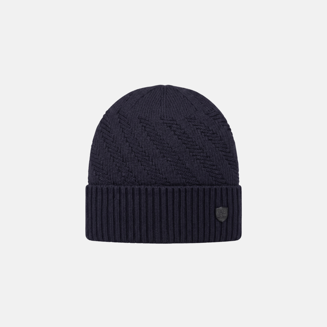 BEANIE NIALL CON FORRO INTERIOR DE FELPA - AZUL MARINO - 1