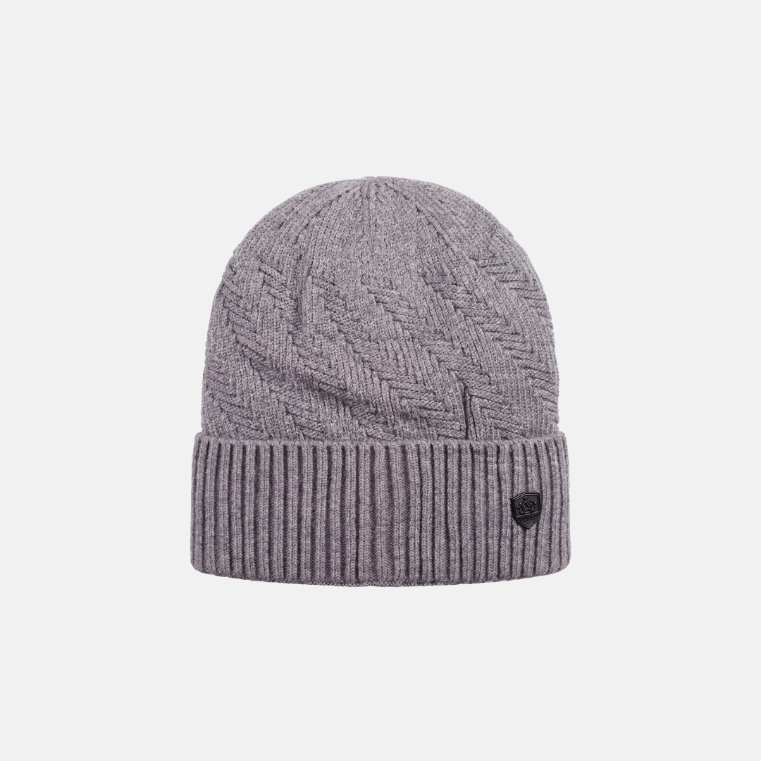 BEANIE NIALL CON FORRO INTERIOR DE FELPA - GRIS CLARO - 1