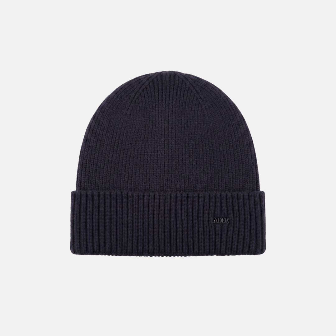 BEANIE ADER CON FORRO INTERIOR DE FELPA - AZUL MARINO - 1