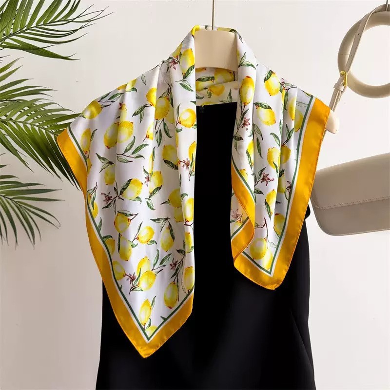 PAÑOLETA BANDANA PAÑUELO LIMONCELLO DE 70X70 CM - 3