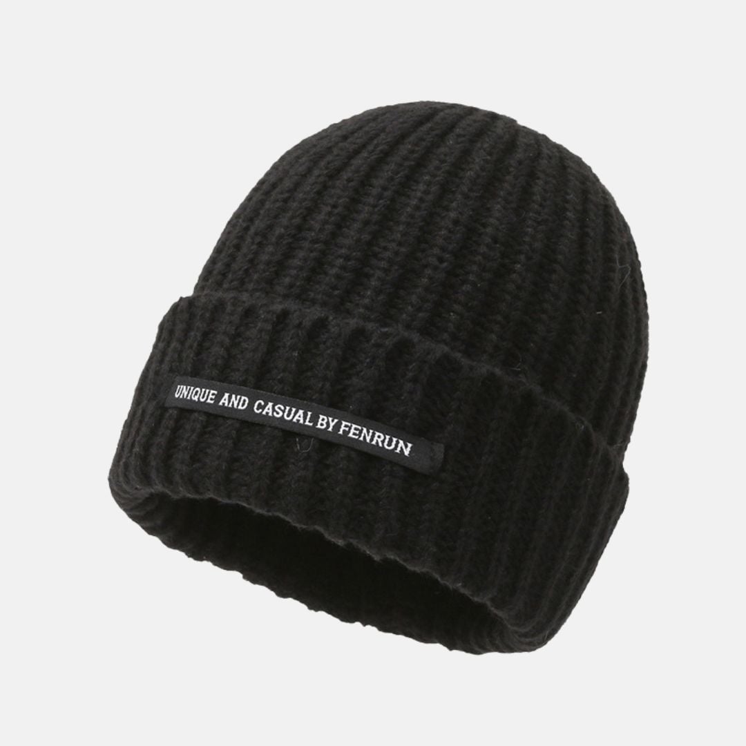 BEANIE MYST DE PUNTO CON DISEÑO MODERNO - NEGRO - 1