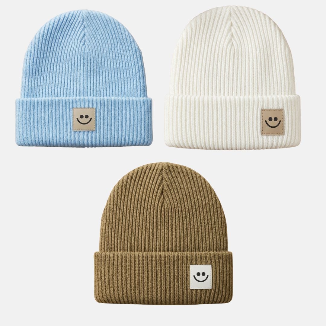 BEANIE SMILEY PARA NIÑOS (2 - 5 AÑOS) - 52 CM BLANCO - 2