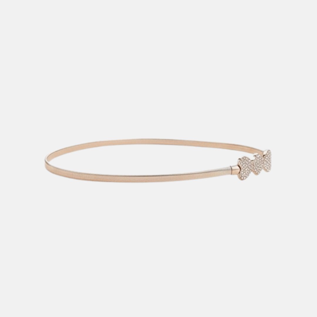 CORREA ELÁSTICA CINTURÓN BLITHE PARA MUJER | DORADO - 4