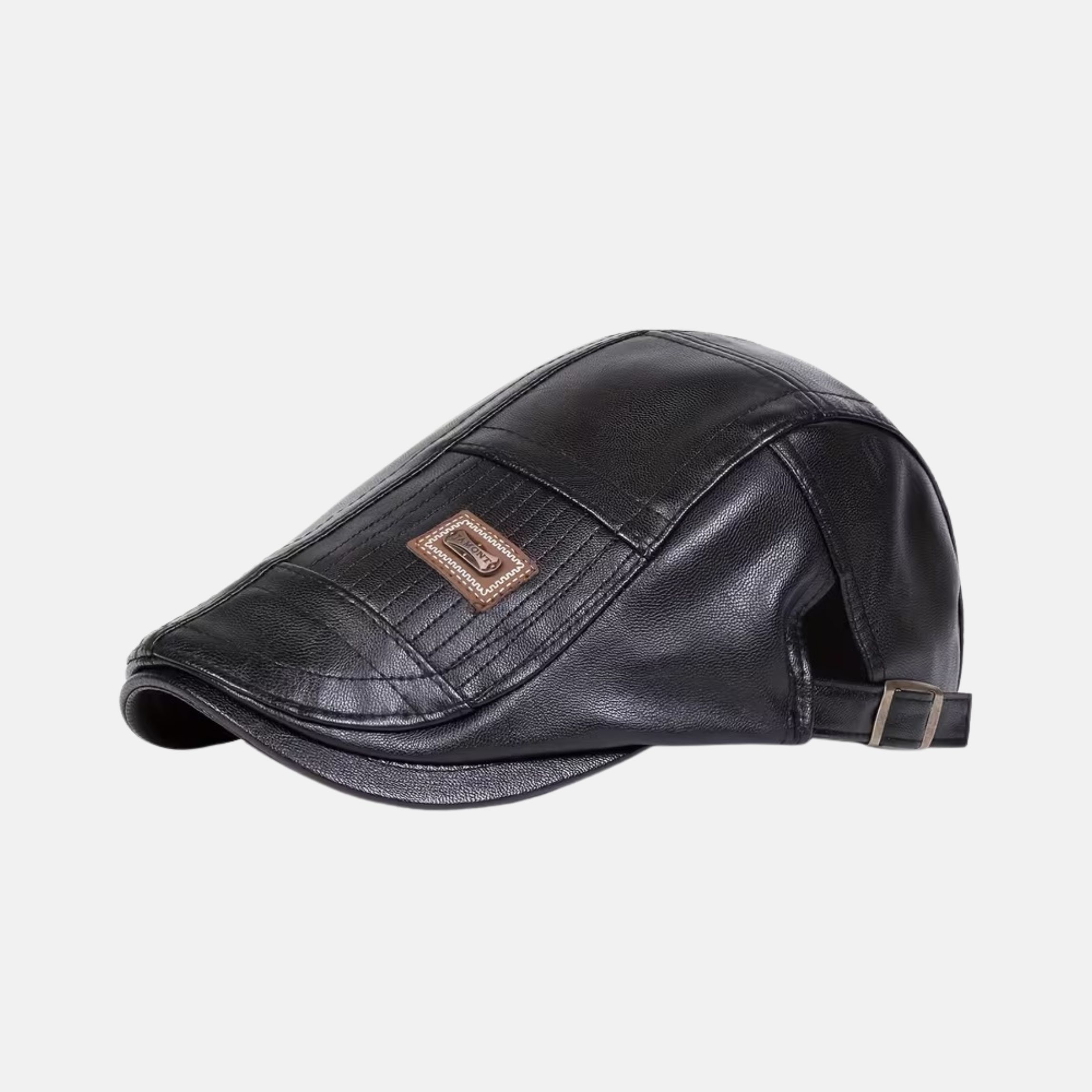 BOINA JAMONT DE CUERO PU CON CORREA REGULABLE DE 57 A 60CM - NEGRO - 1
