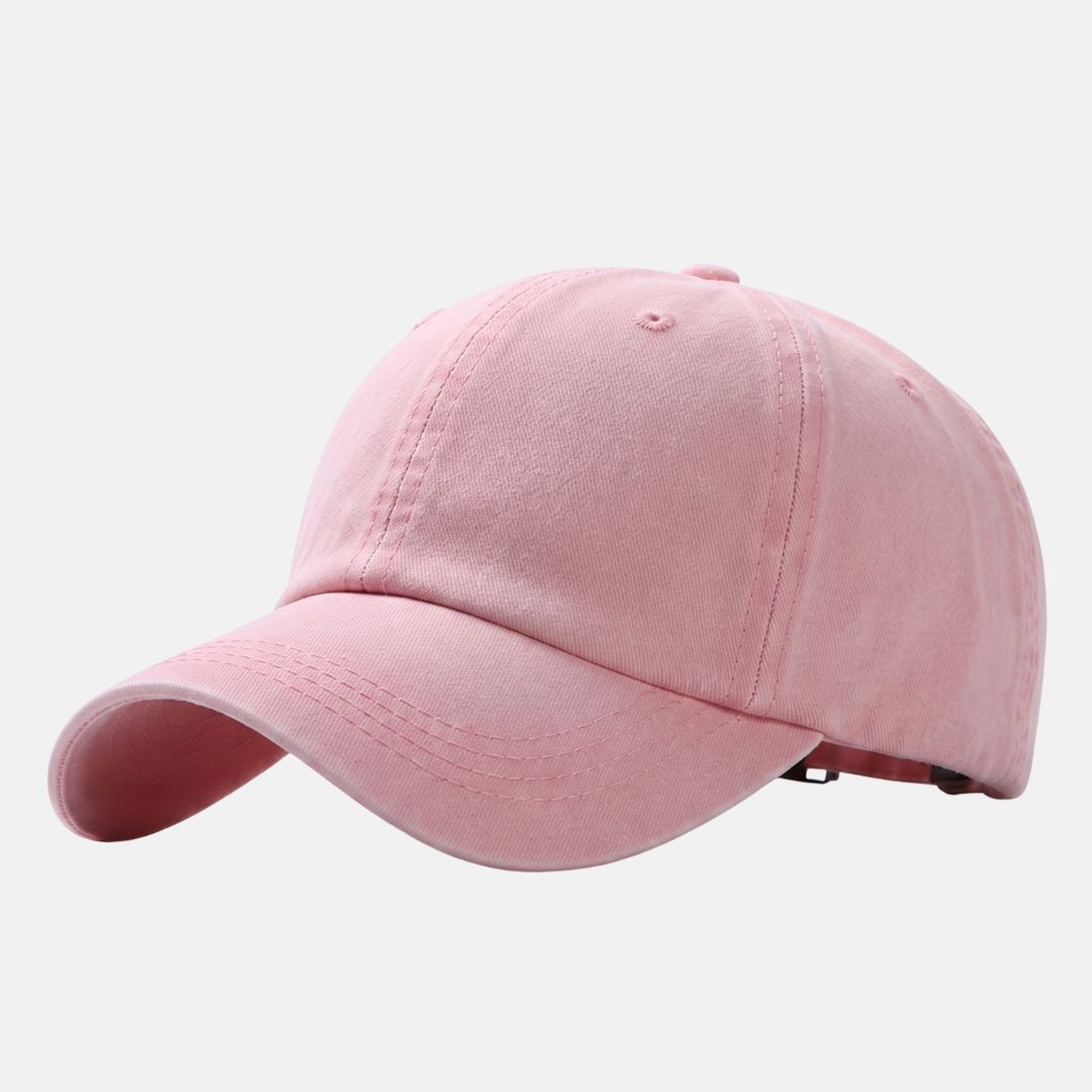 GORRO GARRET TIPO BEISBOL WASHED EFFECT - ROSADO PASTEL - 1