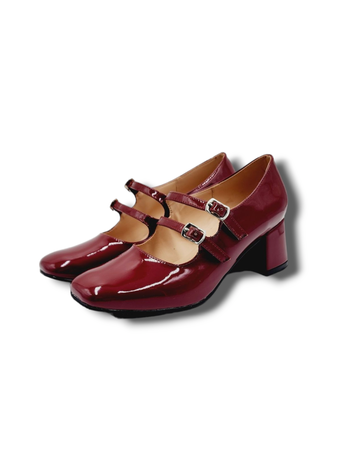 ZAPATOS CASUALES MUJER LB LIBBY CALZADOS VINO MARY JANE CHAROL - 3