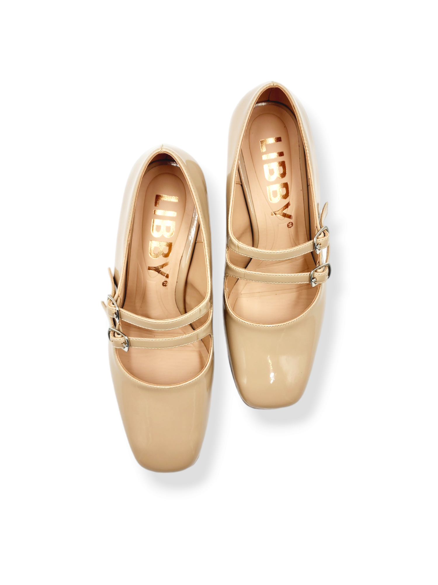 ZAPATOS CASUALES MUJER LB LIBBY CALZADOS NUDE MARY JANE CHAROL - 3