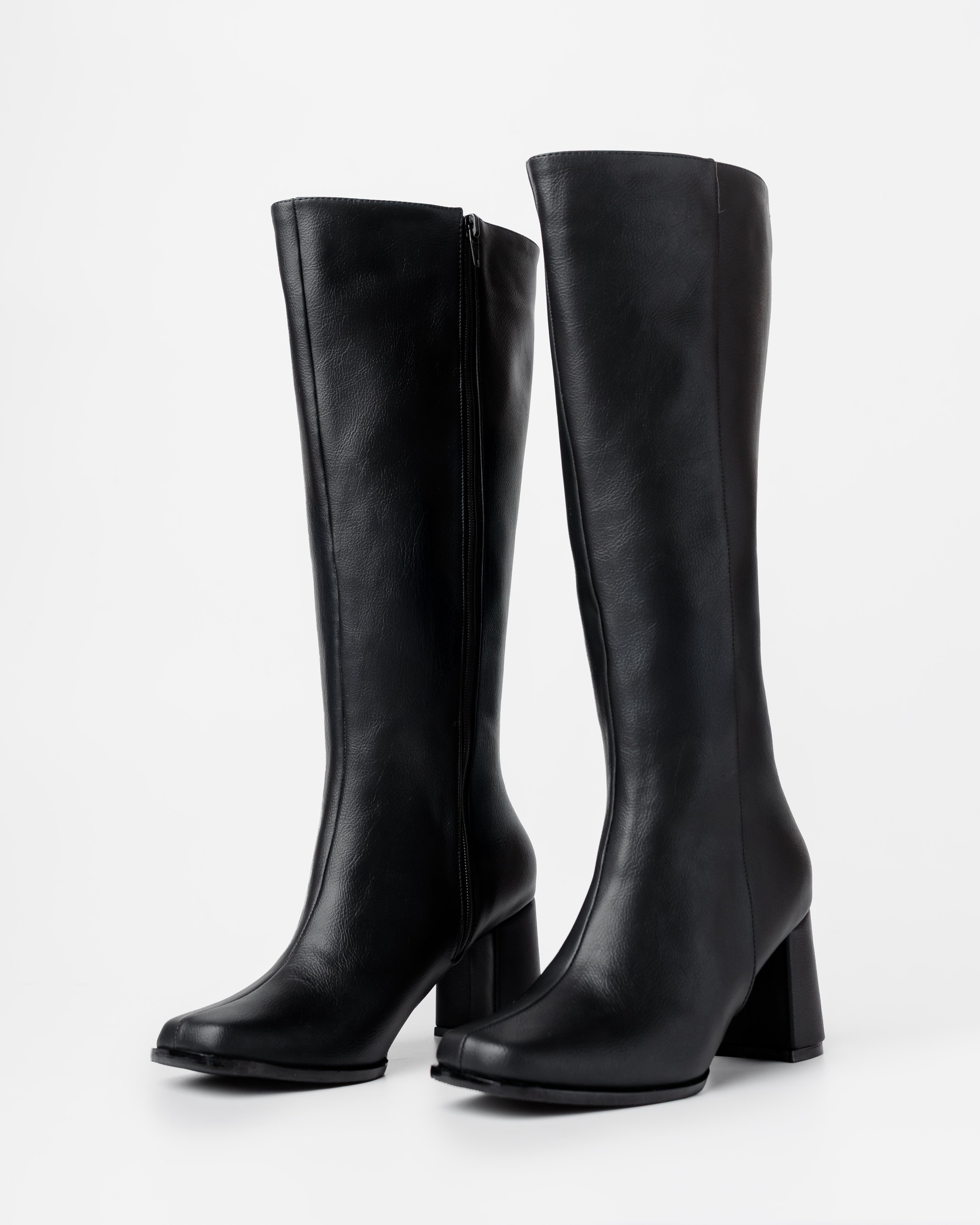 BOTAS MUJER LB LIBBY CALZADOS NEGRO ATENAS PUNTA CUADRADA TACO 7 - 1