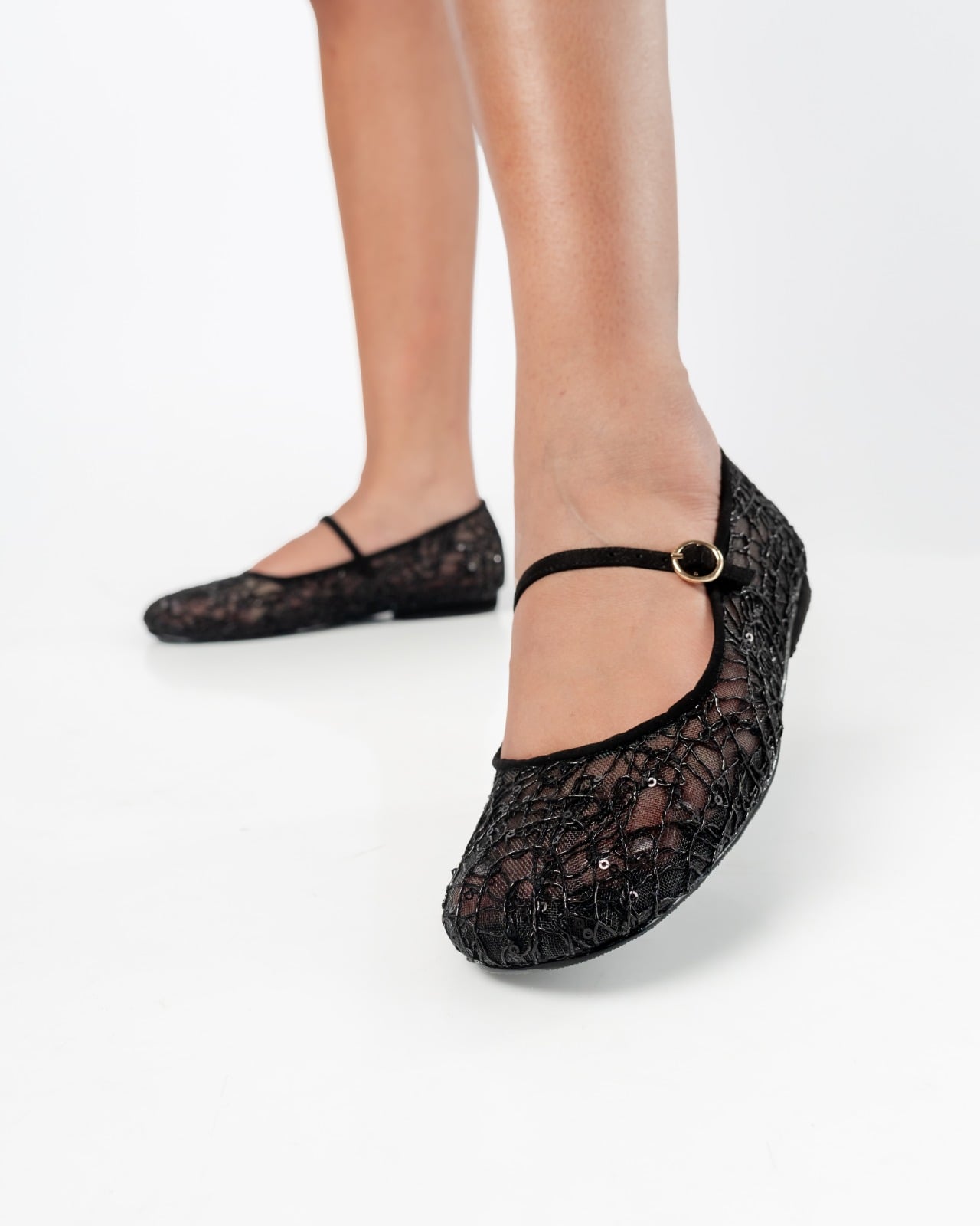 ZAPATOS CASUALES MUJER LB LIBBY CALZADOS NEGRO MARY JANE ENCAJE MERCEDITAS - 1