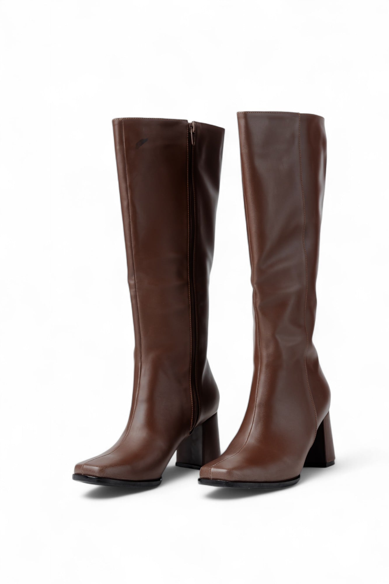 BOTAS MUJER LB LIBBY CALZADOS MARRON ATENAS PUNTA CUADRADA TACO 7 - 1