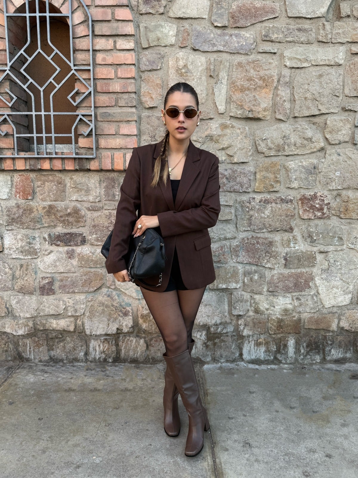 BOTAS MUJER LB LIBBY CALZADOS MARRON ATENAS PUNTA CUADRADA TACO 7 - 3