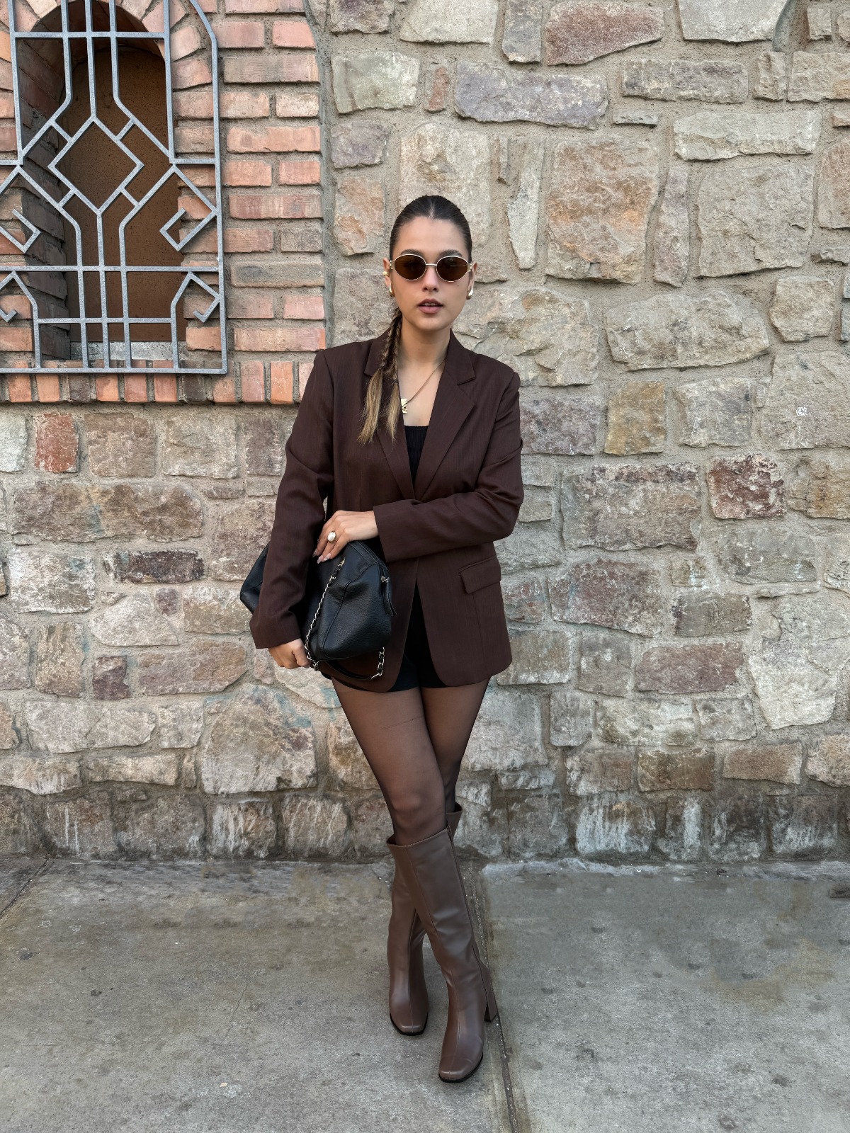 BOTAS MUJER LB LIBBY CALZADOS MARRON ATENAS PUNTA CUADRADA TACO 7 - 3