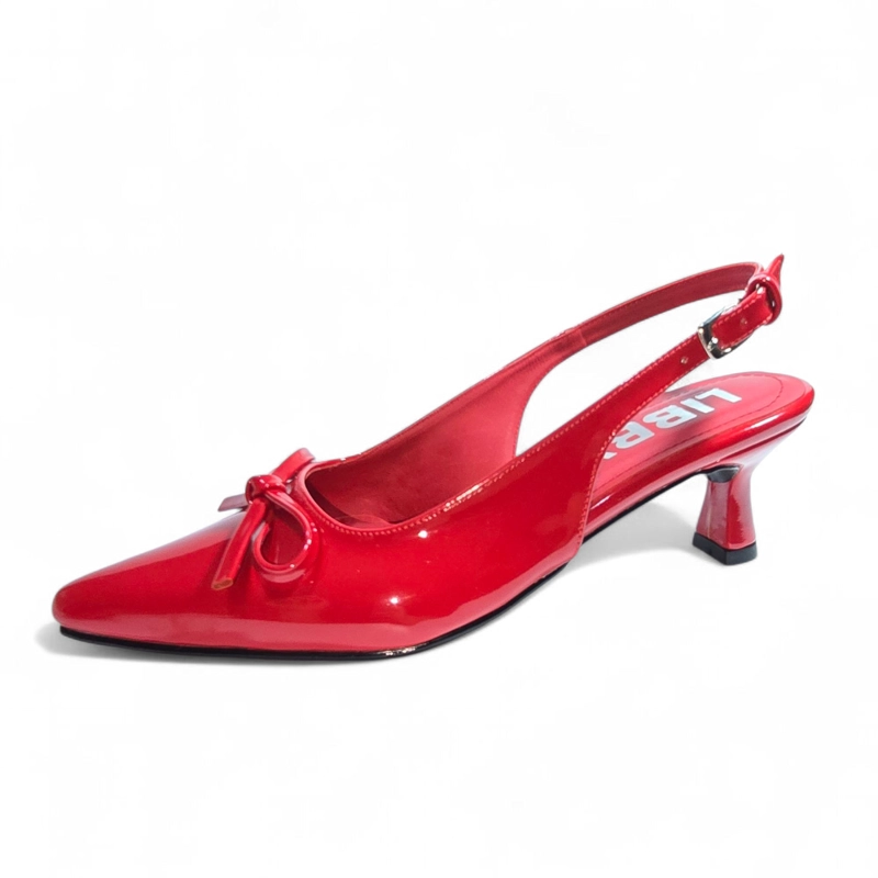 ZAPATOS STILETTOS PARA DAMAS TACO 3 COLOR ROJO - 3