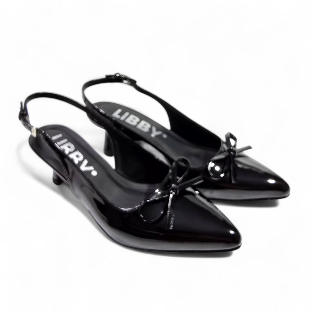 ZAPATOS STILETTOS PARA DAMAS TACO 3 COLOR NEGRO - 1