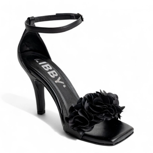 SANDALIAS DE MUJER LB LIBBY TACO 9  – DOHA NEGRO - 1
