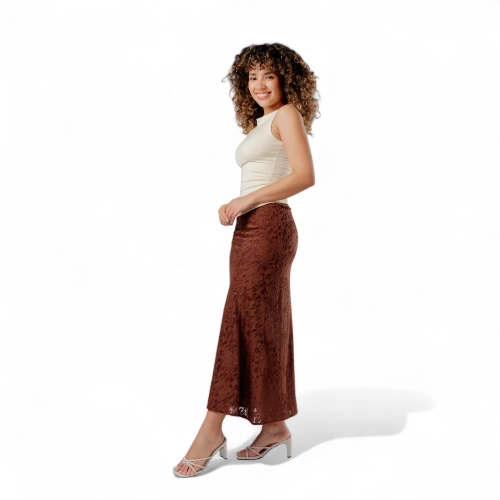 SANDALIAS DE MUJER LB LIBBY TACO 7  CON ORQUIDIA REMOVIBLE– NOSSA HUESO CROCO - 5