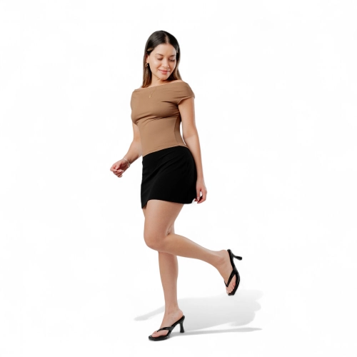 SANDALIAS DE MUJER LB LIBBY TACO 7  CON ORQUIDIA REMOVIBLE– NIZA NEGRO TIJERA - 5