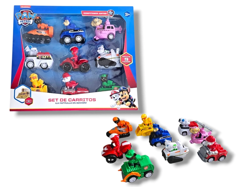 SET DE CARRITOS PAW PATROL - 1