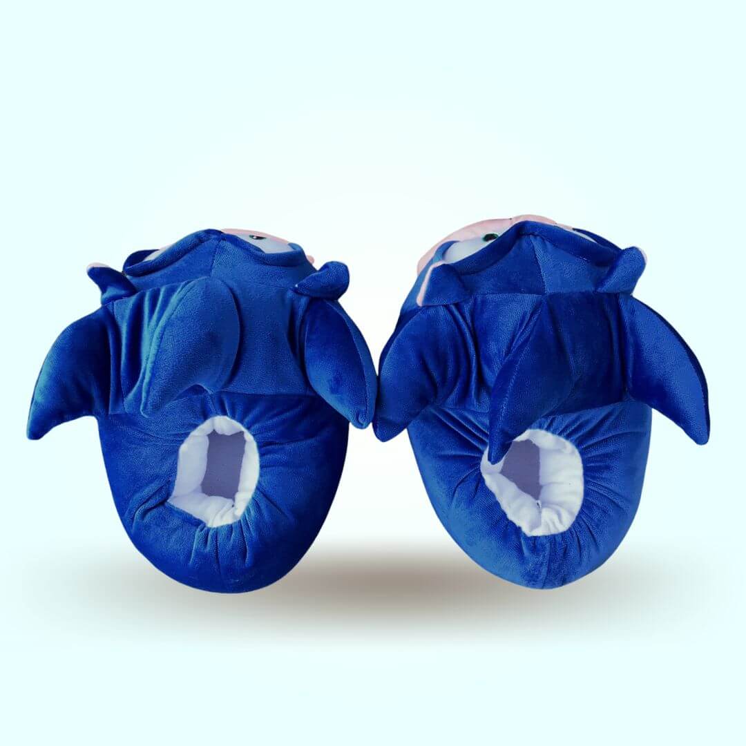 PANTUFLAS SONIC AZUL BABUCHAS PELUCHE - TALLA 29 HASTA 38 - 4