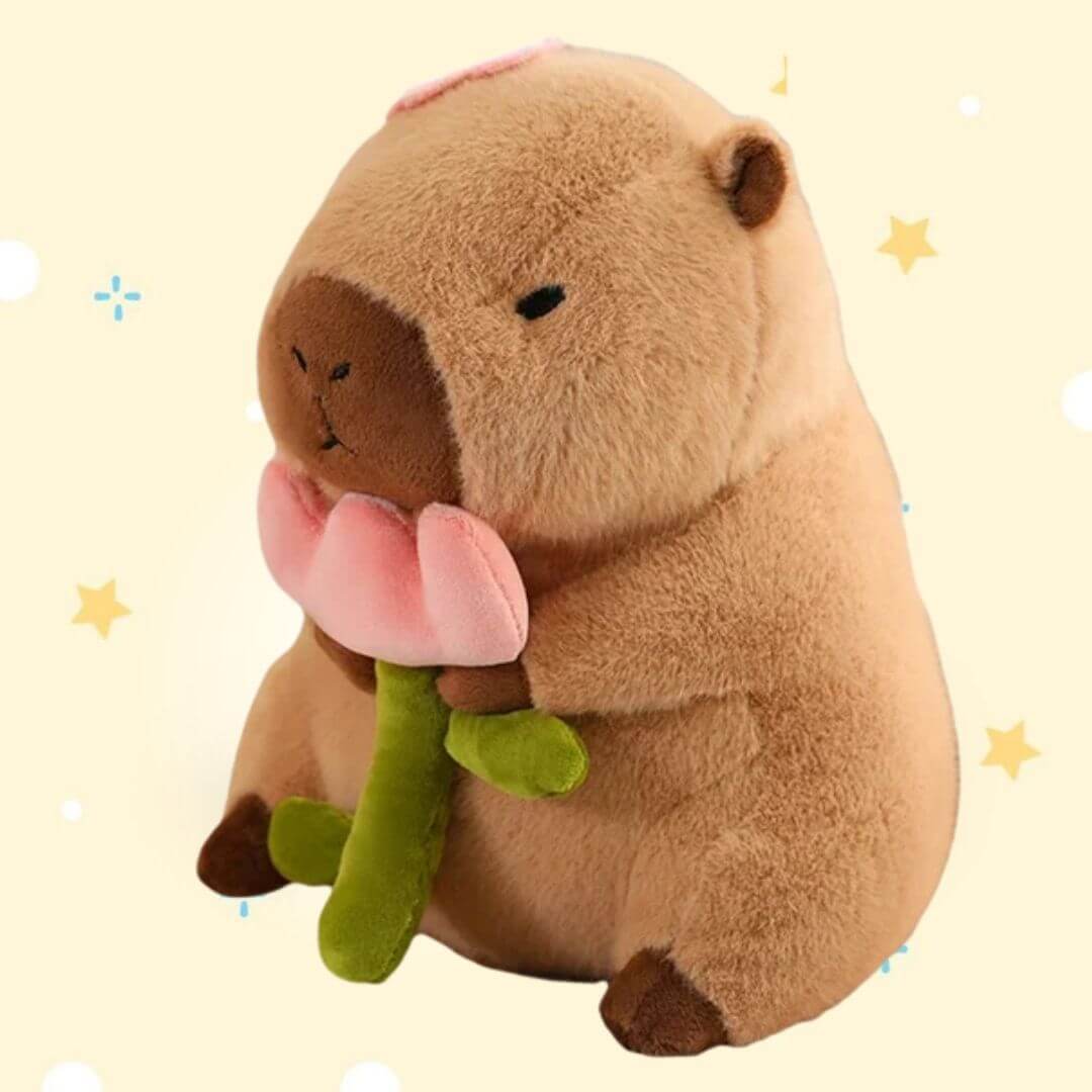 Peluche Capibara Con Costume Da Unicorno Rosa – 25 Cm, Morbido, Cappello Rimovibile, Regalo Per Bambini E Adulti