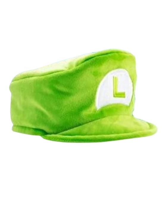 GORRO LUIGI CLASICO GORRA MARIO BROS PELUCHE - NIÑOS Y ADULTOS - 1