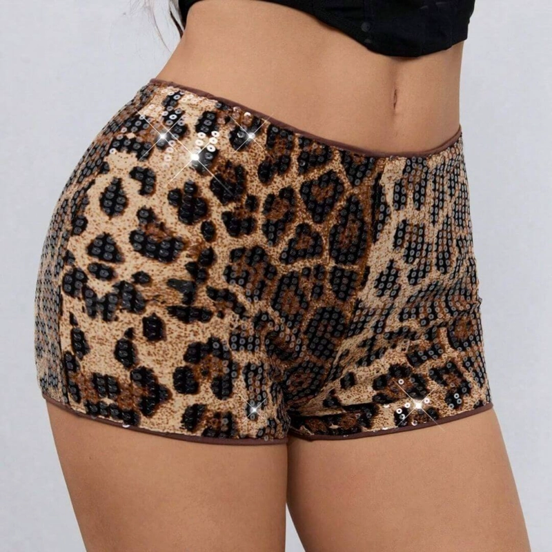 MICRO SHORT LENTEJUELAS LEOPARDO - SHORT LEOPARDO - 4