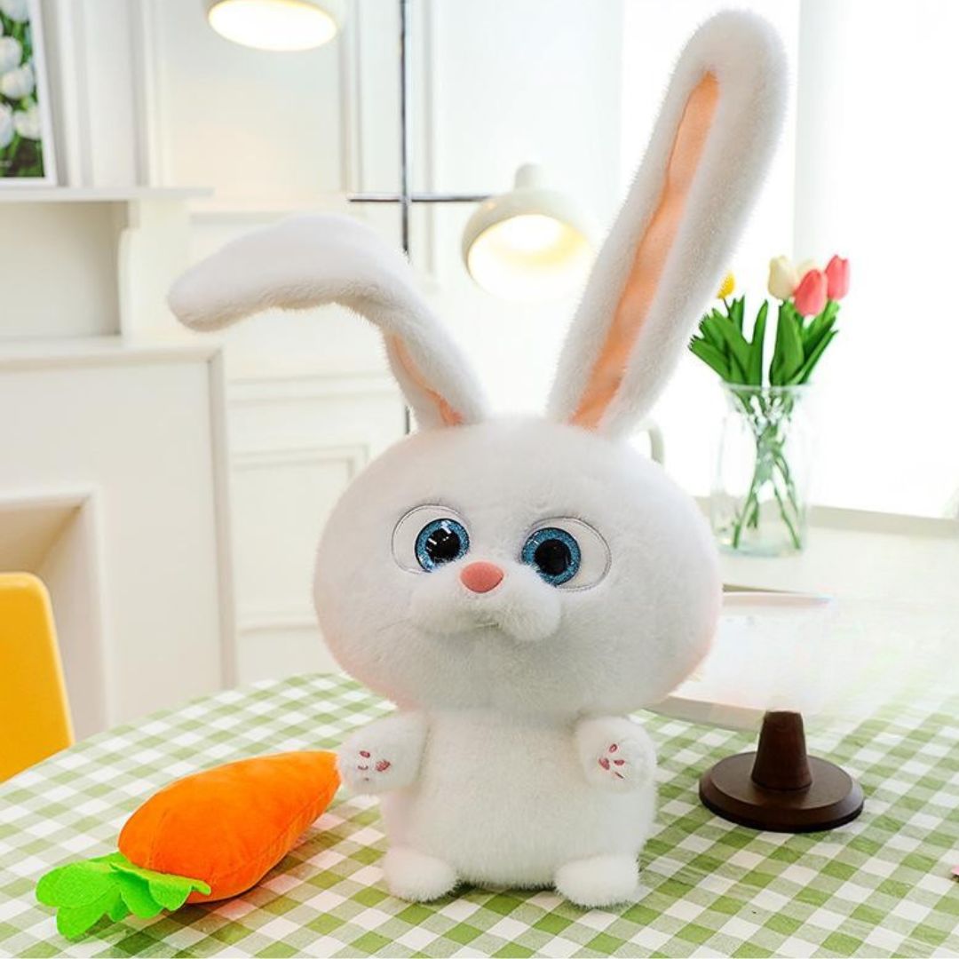 PELUCHE SNOWBALL CONEJO + ZANAHORIA - MIDE 30 CMS - 1