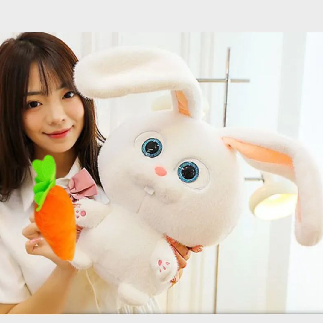 PELUCHE SNOWBALL CONEJO + ZANAHORIA - MIDE 30 CMS - 2