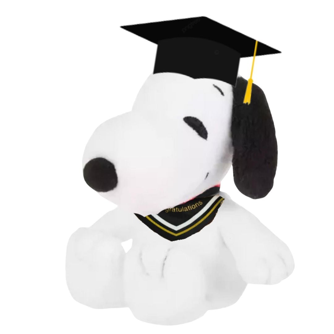 PELUCHE GRADUACION SNOOPY GRADUADO - MIDE 38 CM ALTO - 2