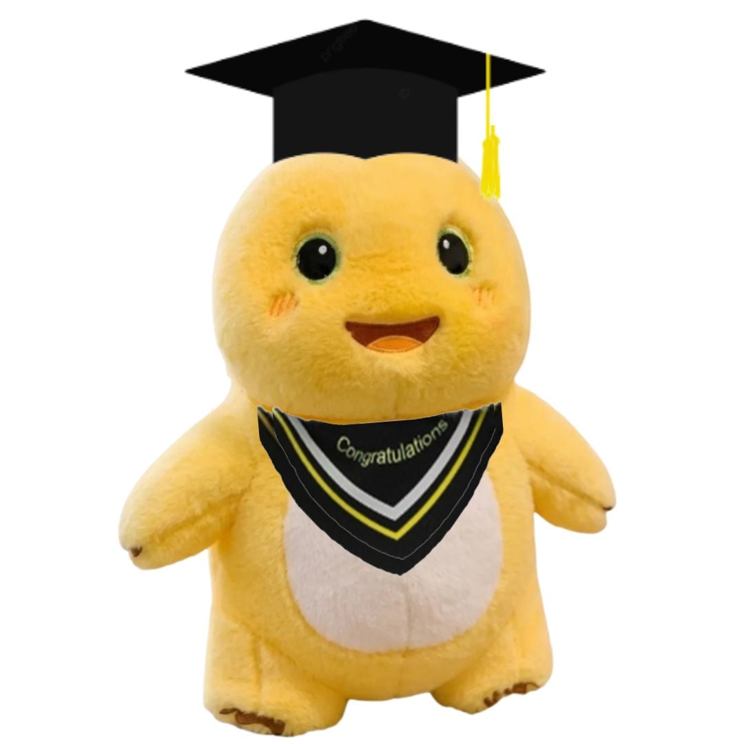 PELUCHE NAILONG GRADUADO AMARILLO GRADUACION - MIDE 45 CM ALTO - 1