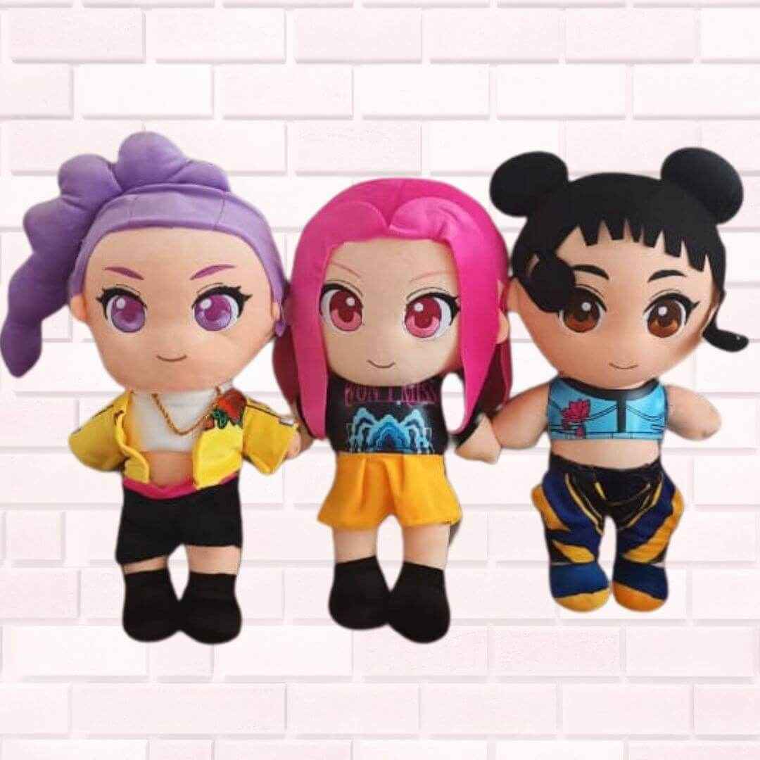 PELUCHE ZOEY GUERRERAS KPOP DEMON HUNTERS - MIDE 30 CMS - 2