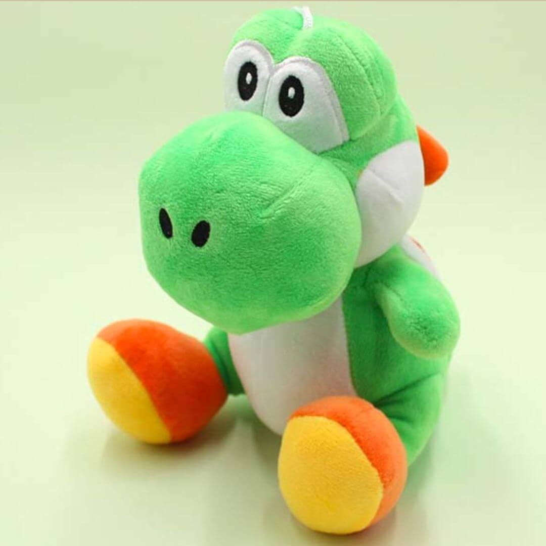 PELUCHE YOSHI VERDE MARIO BROS - MIDE 28 CM ALTO - 1